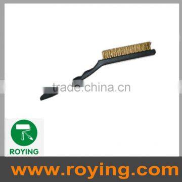 plastic handle cleaning brass wire brush