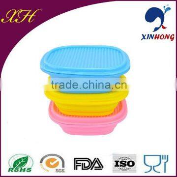 New Design And Eco-friendly rubber set meal box