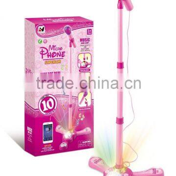 Light up revolving stage with microphon