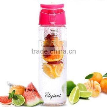 Bpa Free Food Grade Drinkware Type and FDA,LFGB Certification Tritan Fruit Infuser Water Bottle joyshaker