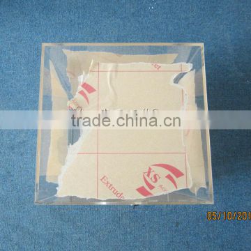 Hot sale acrylic fund raising box,transparent donation box