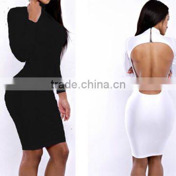 hot sexy long sleeve bodycon dress