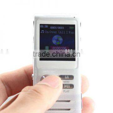 8G Mini hd digital voice recorder long distance noise cancelling audio recorder dictaphone with MP3 music player