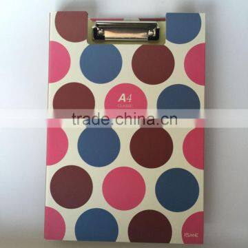 High Fashion School Stationery A4 Paper Double Size Clip Board With elastic