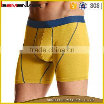 Elastic waistband mature men thick cotton men boxer briefs underwear