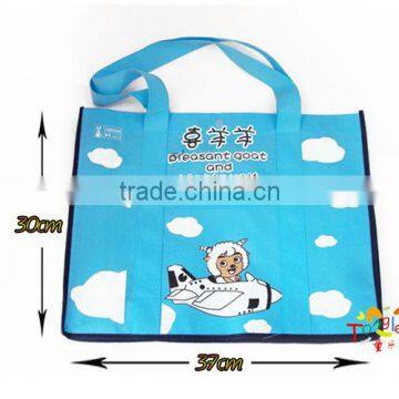 2015 hot PP nonwoven cartoon tote shopping bag for children