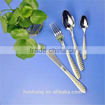 High quality wholesale stainless steel tableware with elegant design