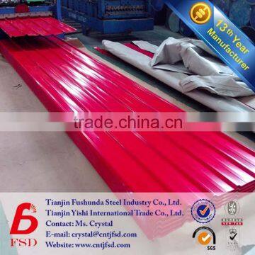 cheap metal construction coated corrugated steel sheet