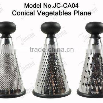 Stainless Steel Fruits and Vegetables Plane/8" Conical Vegetable Rutter photo-2