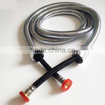 Double Lock Flexible Extension Stainless Steel Shower Pipe with EPDM Inner Pipe, X18410                        
                                                Quality Choice