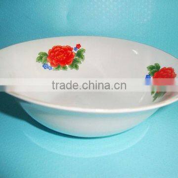 cheap ceramic bowl,salad bowl with flower