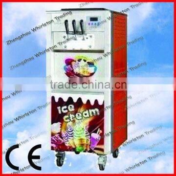 CE Approved 3 flavor soft ice cream mix machine