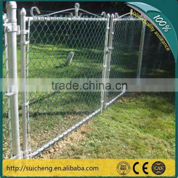 2015 new products pvc chain link security fencing/galvanized security fencing