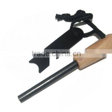 Wooden Handle Fire Striker Outdoor Survival Tool Camping Fire Flint Striker photo-4