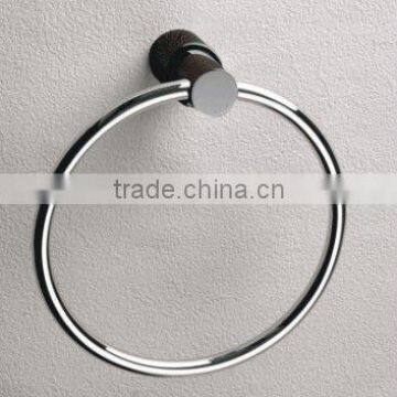 Bathroom brass towel ring