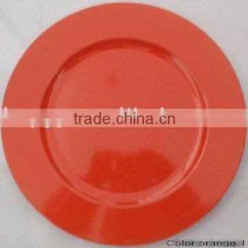 Charger plastic plate