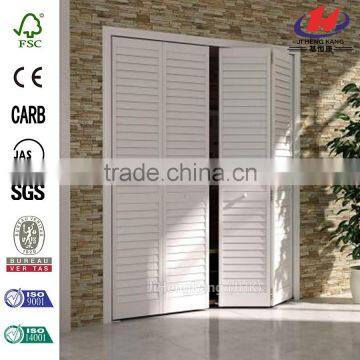 JHK-B06 Louver White Plastic Sheet Laminated Shoe Interior Cabinet Door