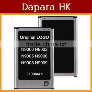 100% Original Replacement Battery For Samsung GALAXY Note 3 N9000 N9002 N9005 N9006 N9008 N9009 3100mAh Free Shipping