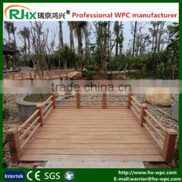 Solid and hollow design composite wpc decking floor for marine deck board