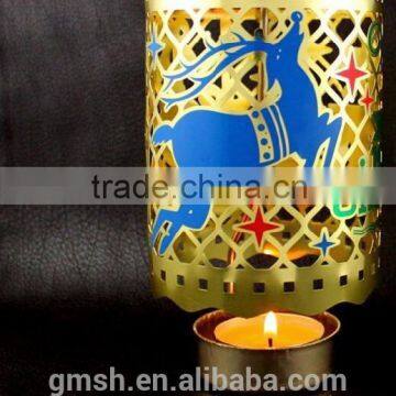 Hot sale decorative flower metal candle holder for festival