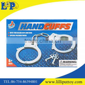 Promotion metal handcuffs police toy for kids