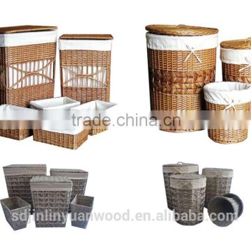 Wicker laundry basket with good quality and low price