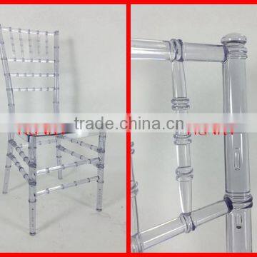 Polycarbonate resin ice crystal chiavari chair