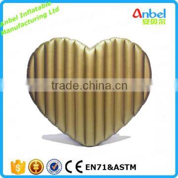 Inflatable Gold Heart Pool Float