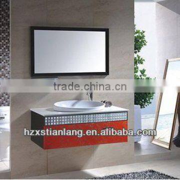 fashion mosaic design stainless steel bathroom sink