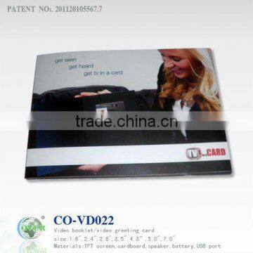 TV! 2.4 Inch Video Print Greeting Cards
