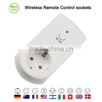 Wall Switch and Socket Remote Control Socket Set EU Plug K15 1+1 photo-2
