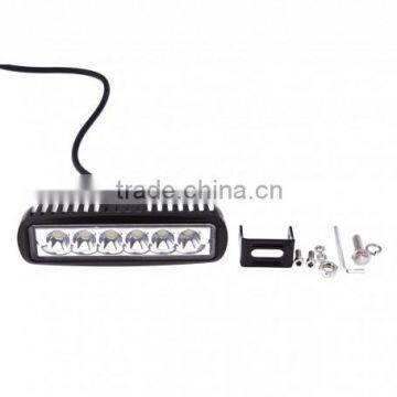6.3 Inch 18W LED Work Light 12v 1200LM 6-LED White Light Square Spotlight-Black Led Work Lamp photo-3