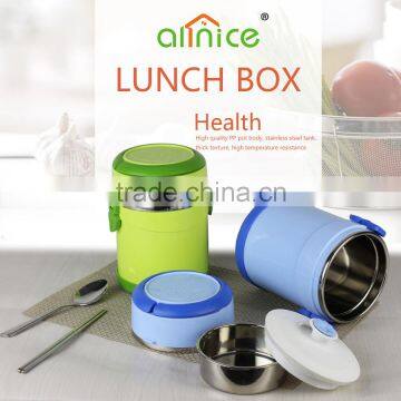 Allnice 2-layers Promotional stainless steel Plastic insulated food container/food carrier for dinner