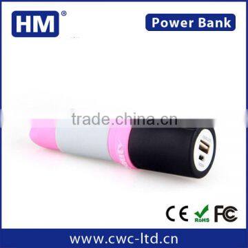 high quality gift lipstick li-polymer battery power bank