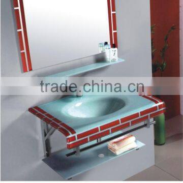 China hot sale glass bathroom basin high quality bathroom glass basin