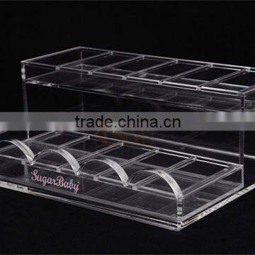 With 16 Years Manufactory Experience Custom Perspex Acrylic Nail Polishing Shelf