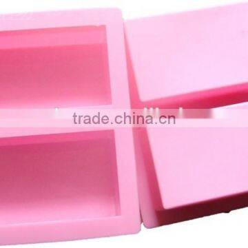 120g soap mold 2 cavities rectangle handmade silicone soap mould