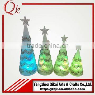 Cheap wholesale glass christmas tree for holiday decoration
