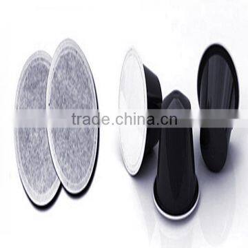 Black Aluminium coffee capsule with lid