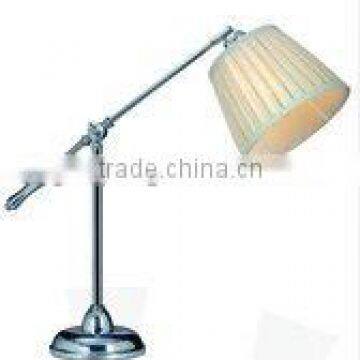metel base and fabric shade table lamps & reading lights
