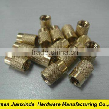 Brass inserts for plastic parts