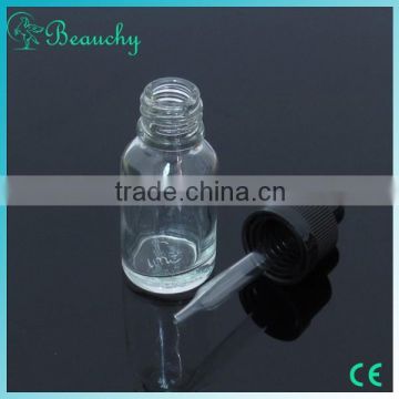 hot beauchy 2015 factory price 15ml transparent glass bottle, fancy glass bottles, pharmaceutical amber glass bottle