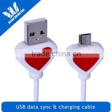 Fast Micro USB Phone Charging Cable with Lovely Molded