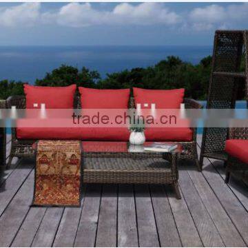 New model fashion outdoor furniture rattan sofa garden