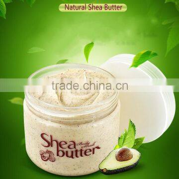 Private label Natural Organic Shea Butter body scrub custom brand OEM