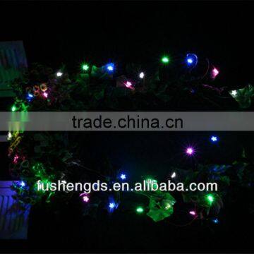 LED Christmas decorative light shapeable copper lamp