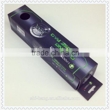 Color printed with spot UV stamping paper box packaging for mouse pad