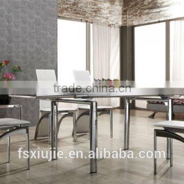 Z608-1 Hot Sale Chrome Legs Hotel High Back PVC Dining Chair