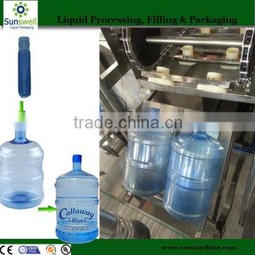 Semi-automatic 5 gallon bottle washer machine