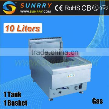 Commercial Gas henny penny deep fryer 10 liter with CE approved countertop fast food restaurant equipment (SY-TF400B SUNRRY)